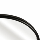 Rounded Standing Mirror, Black