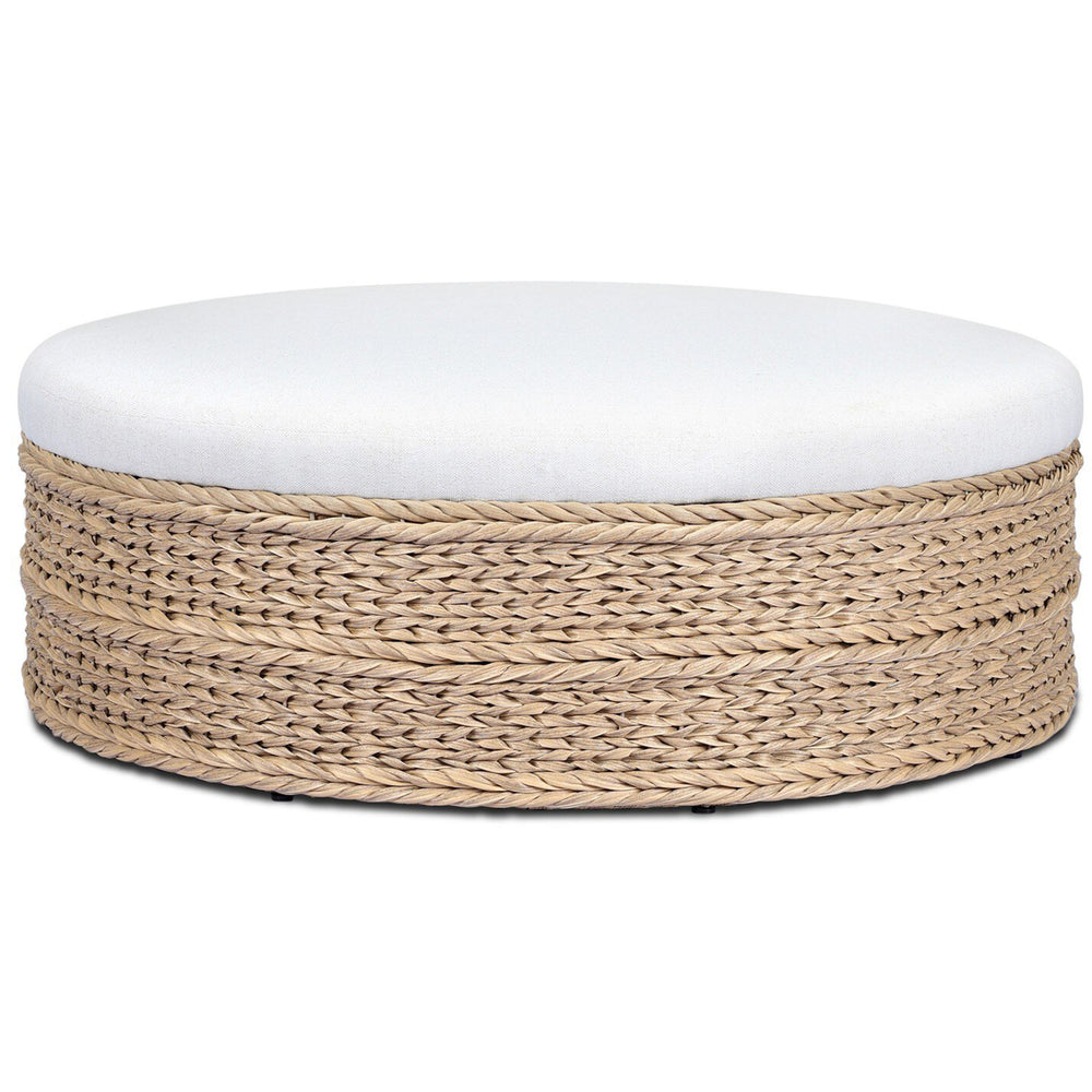 Rowan 48" Outdoor Ottoman, Alessi Linen by Amber Lewis x Four Hands-Furniture - Chairs-High Fashion Home