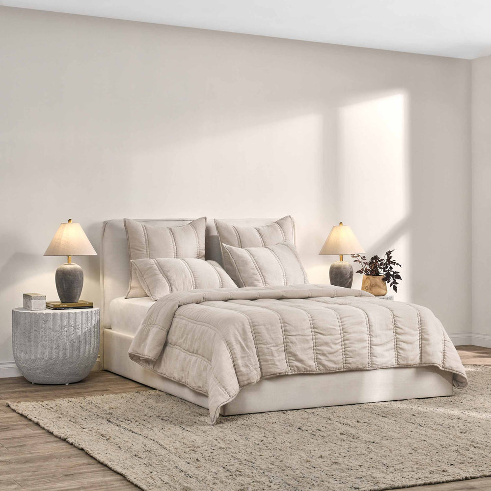 Rowen Quilt, Taupe-Accessories-High Fashion Home