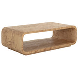 Rowena Coffee Table, Natural-Furniture - Accent Tables-High Fashion Home
