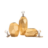 Roxy Boxes, Gold Leaf, Set of 3-Accessories-High Fashion Home