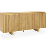 Roya 4 Door Cabinet, Oak Natural