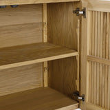 Roya 4 Door Cabinet, Oak Natural