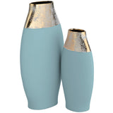 Rue Oval Vases, Blue-Accessories-High Fashion Home