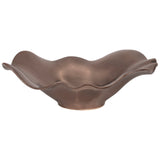 Ruffled Edge Bowl, Bronze-Accessories-High Fashion Home