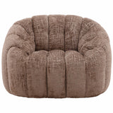 Rume Swivel Chair, Brown-Furniture - Chairs-High Fashion Home