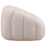 Rume Swivel Chair, Cream-Furniture - Chairs-High Fashion Home