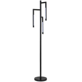 Rumi Floor Lamp, Sleek Black-Lighting-High Fashion Home