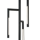 Rumi Floor Lamp, Sleek Black-Lighting-High Fashion Home