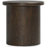 Runa Round End Table, Coffee Brown-Furniture - Accent Tables-High Fashion Home