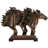 Running Free Statue, Brown-Accessories-High Fashion Home