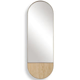 Russo Tall Oval Mirror, Golden Bronze-Accessories-High Fashion Home