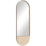 Russo Tall Oval Mirror, Golden Bronze-Accessories-High Fashion Home