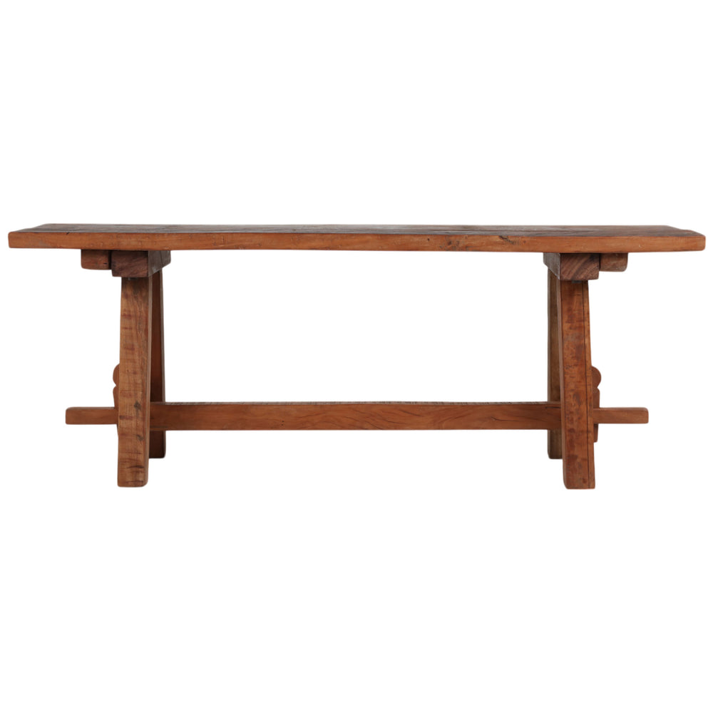 Rustic Wood Bench, Natural