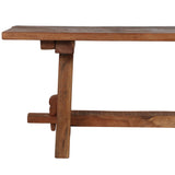 Rustic Wood Bench, Natural