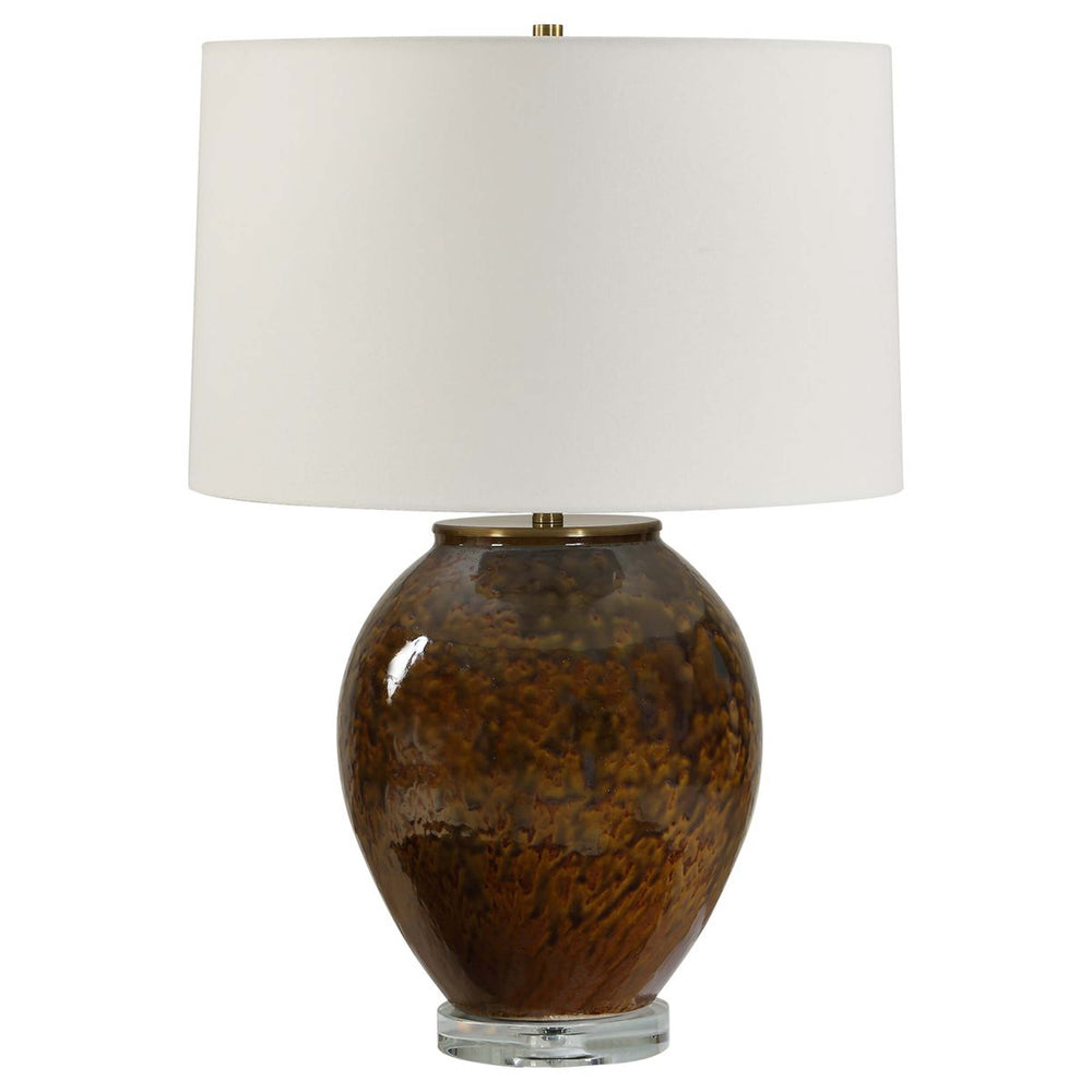 Rye Table Lamp, Rust Brown