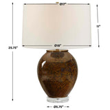 Rye Table Lamp, Rust Brown