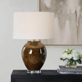 Rye Table Lamp, Rust Brown