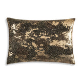 Safara Lumbar Pillow, Black/Gold-Accessories-High Fashion Home