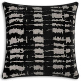 Santana Pillow, Black Shadow Ikat