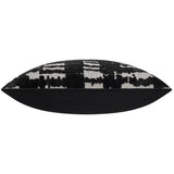 Santana Pillow, Black Shadow Ikat