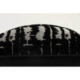 Santana Pillow, Black Shadow Ikat