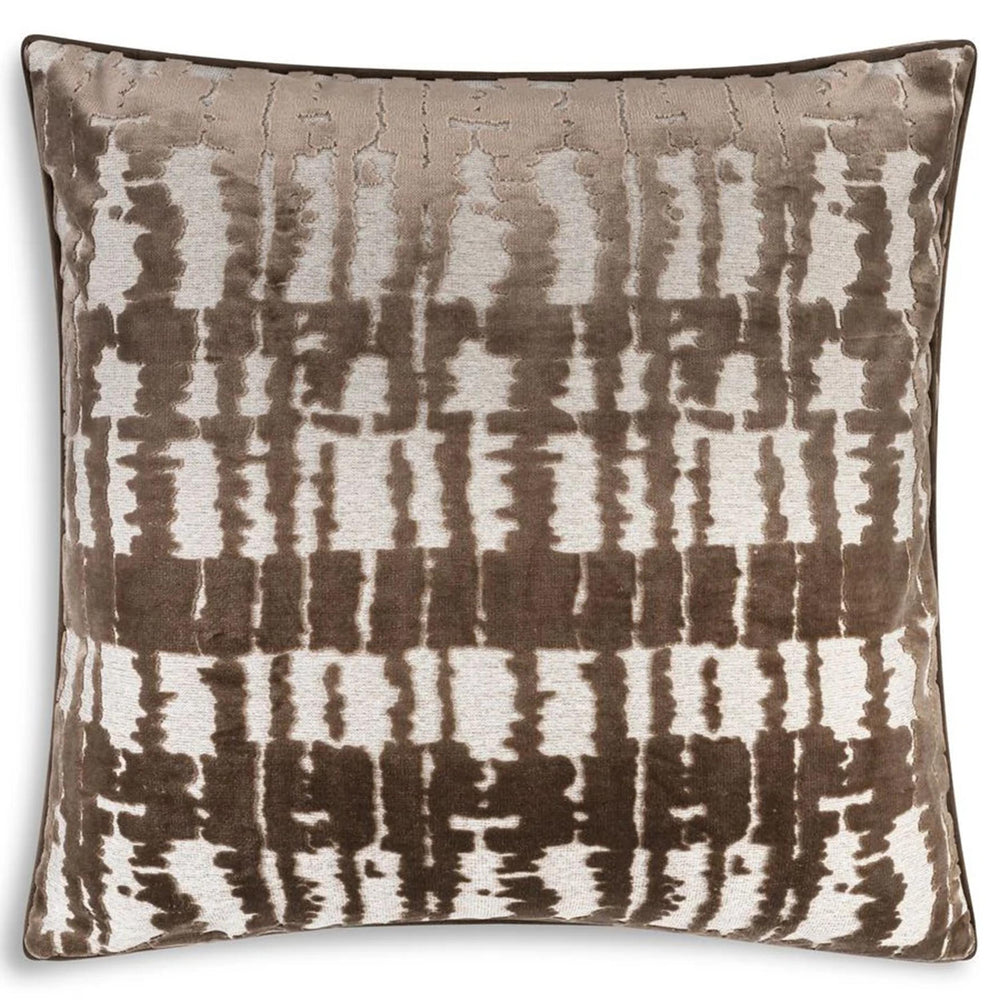Santana Pillow, Coffee Shadow Ikat