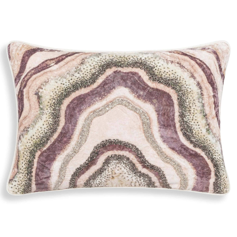 Sanya Lumbar Pillow, Blush-Accessories-High Fashion Home
