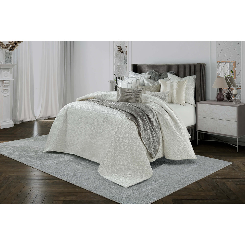Sayra Quilt, Ivory-Accessories-High Fashion Home