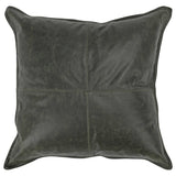SLD Leather Pillow, Acre Forest Green-Accessories-High Fashion Home