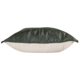 SLD Leather Pillow, Acre Forest Green-Accessories-High Fashion Home