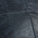 SLD Leather Pillow, Nightfall Blue-Accessories-High Fashion Home