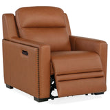 McKinley Leather Power Recliner, Candid Spice