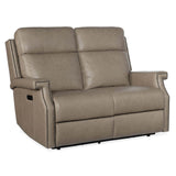 Vaughn Leather Zero Gravity Loveseat, Shattered Stone-Furniture - Chairs-High Fashion Home