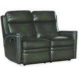 Hamilton Leather Power Loveseat by Hooker