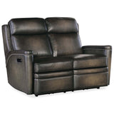 Hamilton Leather Power Loveseat by Hooker