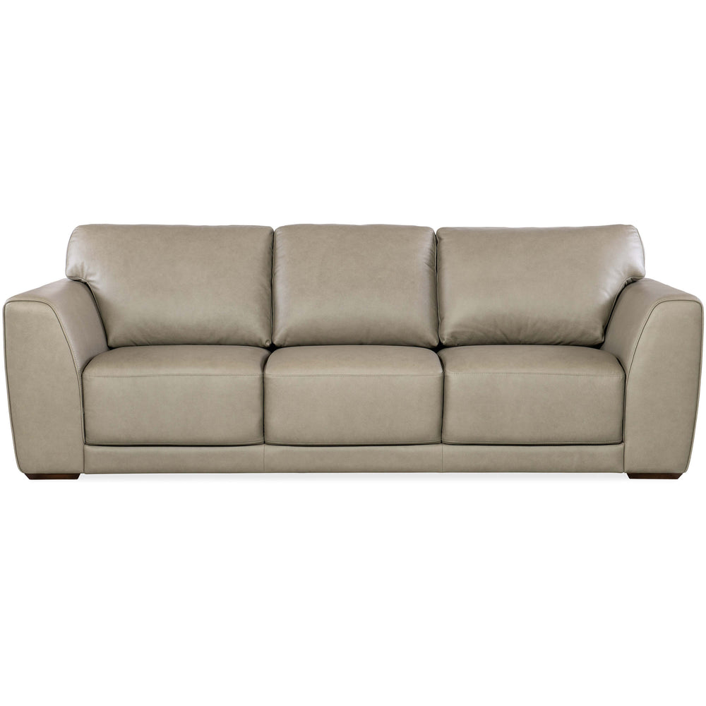 Keys Leather Sofa, Verona Sage-Furniture - Sofas-High Fashion Home