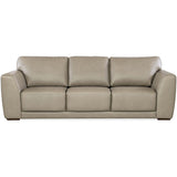 Keys Leather Sofa, Verona Sage-Furniture - Sofas-High Fashion Home
