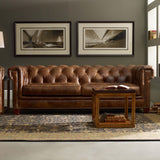 Chester Leather Sofa, Malawi Tonga-Furniture - Sofas-High Fashion Home