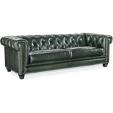 Charleston Tufted Leather Sofa, Sarzana Portal-Furniture - Sofas-High Fashion Home