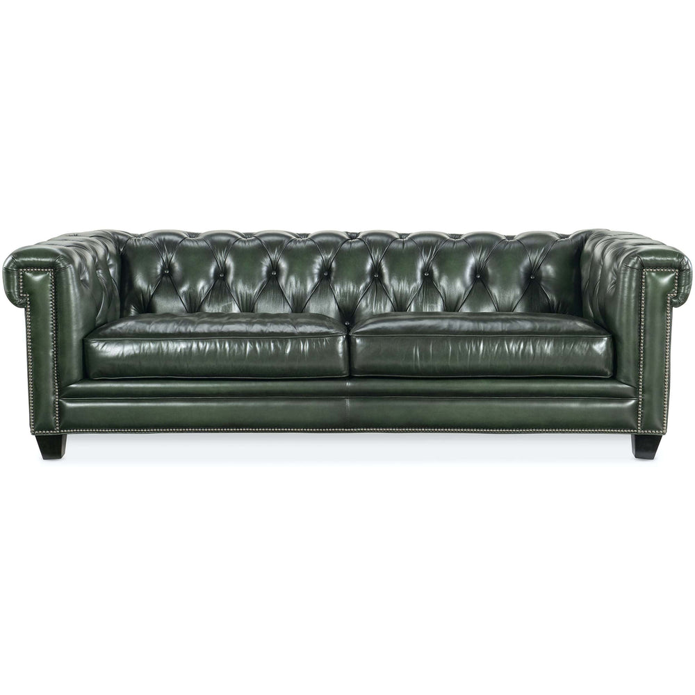 Charleston Tufted Leather Sofa, Sarzana Portal-Furniture - Sofas-High Fashion Home