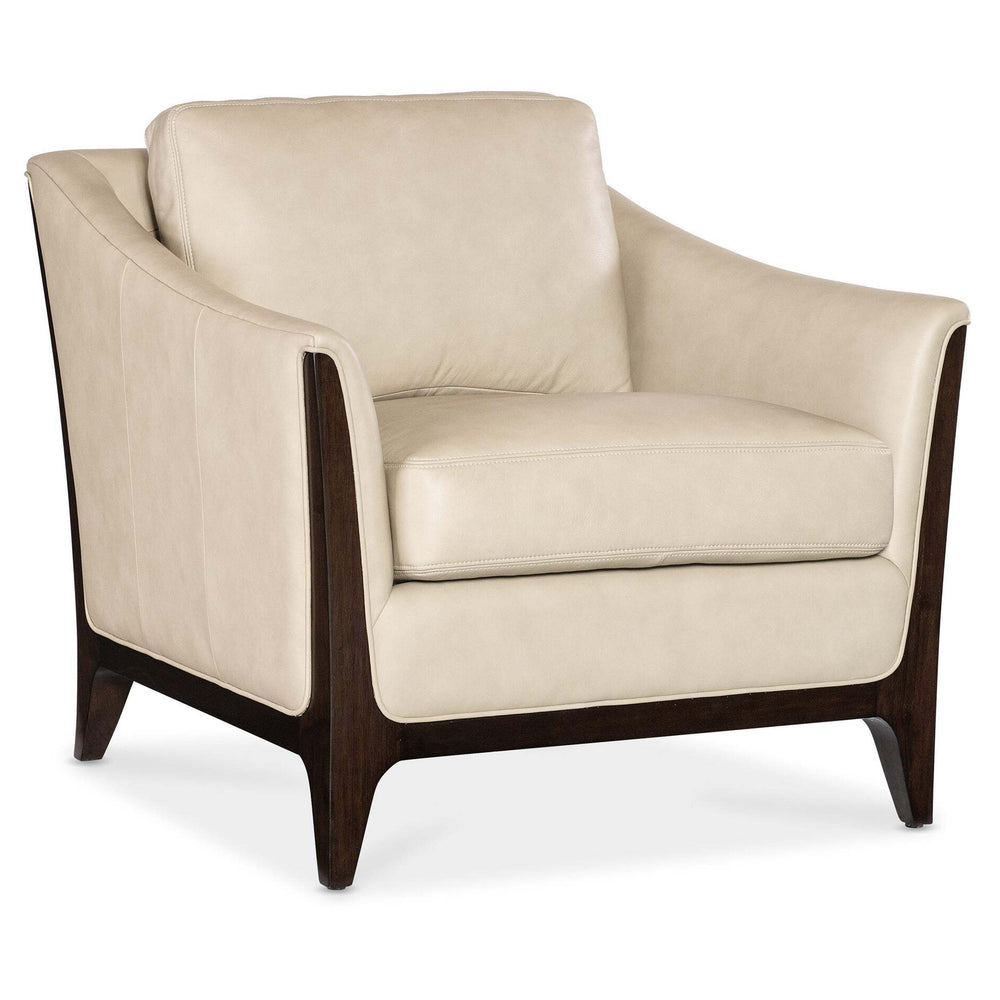 Sophia Leather Chair, Aline Stonewash-Furniture - Chairs-High Fashion Home