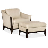 Sophia Leather Chair, Aline Stonewash-Furniture - Chairs-High Fashion Home