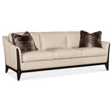 Sophia Leather Sofa, Aline Stonewash-Furniture - Sofas-High Fashion Home