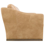 Fairfax Leather Sofa, Dark Blond-Furniture - Sofas-High Fashion Home