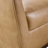 Fairfax Leather Sofa, Dark Blond-Furniture - Sofas-High Fashion Home