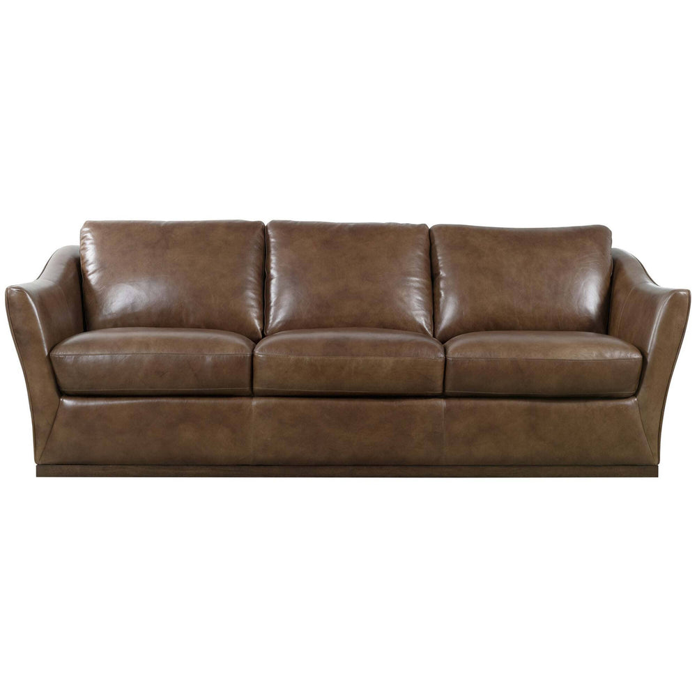 Fairfax Leather Sofa, Hazlenut-Furniture - Sofas-High Fashion Home