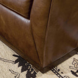 Fairfax Leather Sofa, Hazlenut-Furniture - Sofas-High Fashion Home