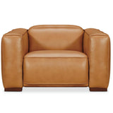 Fresco Leather Power Recliner, Zen Caramel-Furniture - Chairs-High Fashion Home