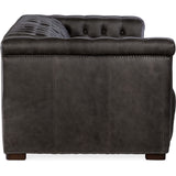 Savion Power Motion Leather Sofa, Bellagio Gravel-Sofas-High Fashion Home